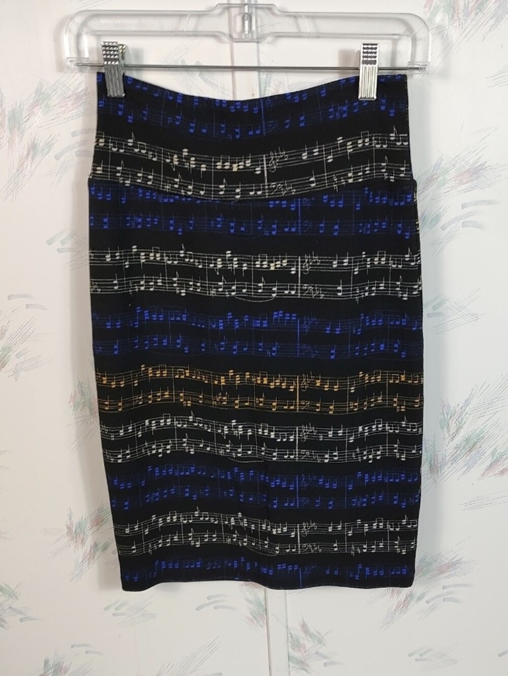Lularoe Music Note Print Skirt XS